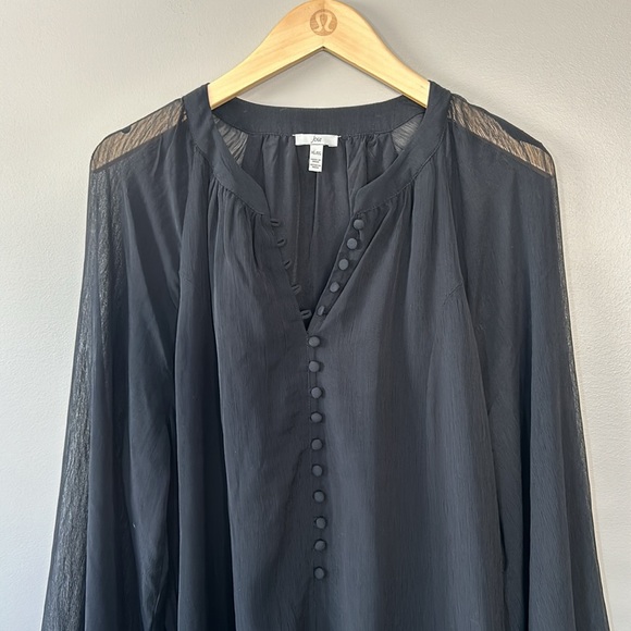 NWT Joie Balloon Sleeve Dress‎ Black Size XL - Picture 6 of 11